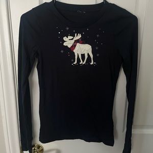 Abercrombie Kids Long-sleeve Winter Moose Shirt